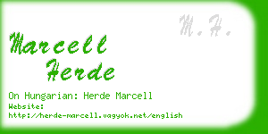 marcell herde business card